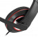 Гарнитура игровая Oklick HS-L390G DRAGON,  для компьютера, мониторные,  проводные, черный  / красный [1100413]