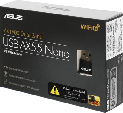 Wi-Fi адаптер ASUS USB-AX55 NANO USB 2.0
