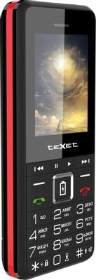 Сотовый телефон TeXet 215D-TM,  черный/красный
