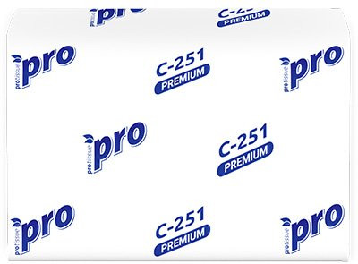 Салфетки диспенсерные PROtissue, 2-слойные, сложение 1/2, 200 листов в пачке, 20 пачек в коробке