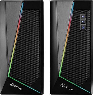 Колонки Oklick OK-125,  2.0,  черный [1458489]