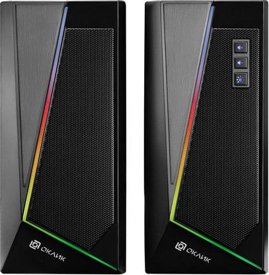 Колонки Oklick OK-125,  2.0,  черный [1458489]