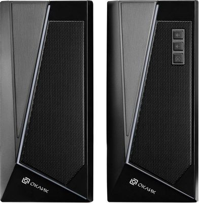 Колонки Oklick OK-125,  2.0,  черный [1458489]