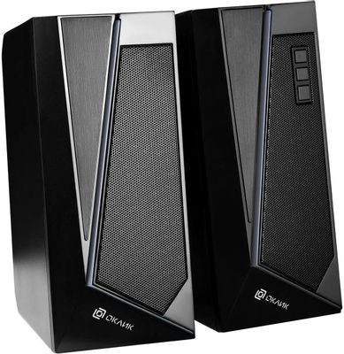 Колонки Oklick OK-125,  2.0,  черный [1458489]