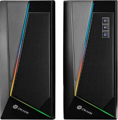 Колонки Oklick OK-125,  2.0,  черный [1458489]
