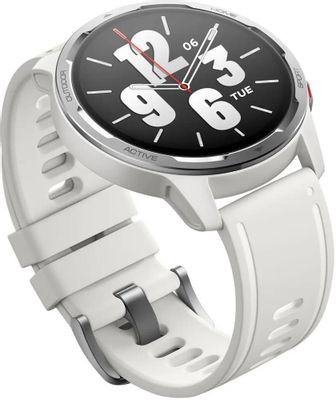 Смарт-часы Xiaomi Watch S1 Active GL,  46мм,  1.43",  белый/белый [bhr5381gl]