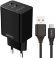 Сетевое зарядное устройство PERO ТС02,  2xUSB,  microUSB,  10.5Вт,  2.1A,  черный [тс02bl2am]