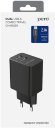 Сетевое зарядное устройство PERO ТС02,  2xUSB,  microUSB,  10.5Вт,  2.1A,  черный [тс02bl2am]