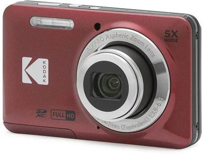 Цифровой компактный фотоаппарат Kodak Pixpro FZ55,  красный