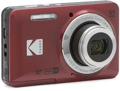Цифровой компактный фотоаппарат Kodak Pixpro FZ55,  красный