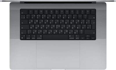 Ноутбук Apple MacBook Pro A2485 16.2", Retina XDR, Apple M1 Pro 10 core 10-ядерный, 16ГБ 512ГБ SSD,  Mac OS, серый космос [mk183ru/a]