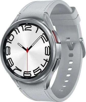 Смарт-часы Samsung Galaxy Watch 6 Classic LTE 47мм,  1.5",  серебристый/серебристый [sm-r965fzsacau]