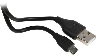 Автомобильное зарядное устройство HAMA H-183246,  USB,  microUSB,  2.4A,  черный [00183246]