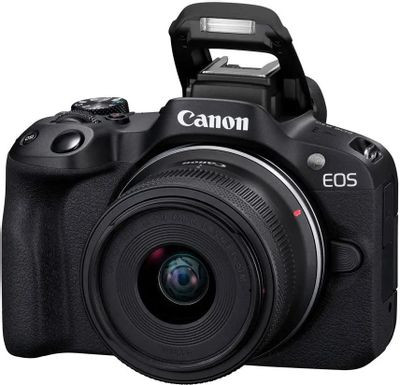 Беззеркальный фотоаппарат Canon EOS R50 kit ( RF-S 18-45mm IS STM), черный [5811c031]