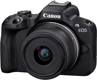 Беззеркальный фотоаппарат Canon EOS R50 kit ( RF-S 18-45mm IS STM), черный [5811c031]