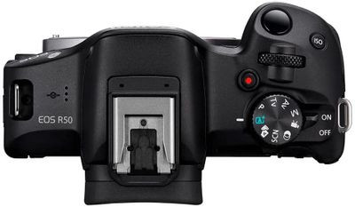 Беззеркальный фотоаппарат Canon EOS R50 kit ( RF-S 18-45mm IS STM), черный [5811c031]