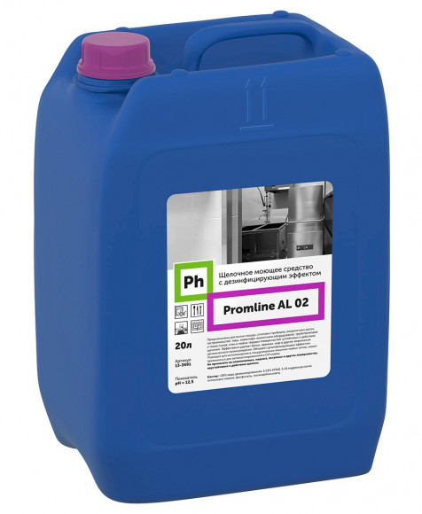 Ph Promline AL 02 Щелочное моющее средство с дезинфицирующим эффектом, 20 литров
