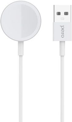 Беспроводное зарядное устройство PERO ТС09,  USB-A,  15Вт,  1A,  белый [тс09wh]