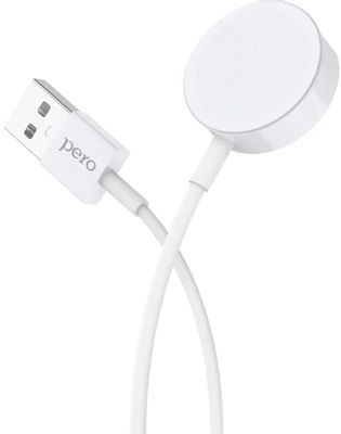 Беспроводное зарядное устройство PERO ТС09,  USB-A,  15Вт,  1A,  белый [тс09wh]