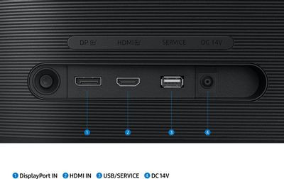 24" Монитор Samsung S24C330GAI,  1920x1080,  IPS,  100Гц,  1хHDMI,  1хDP,  черный [ls24c330gaixci]