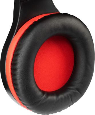 Гарнитура игровая Oklick HS-L610G SAMURAI,  для компьютера, мониторные,  проводные, черный  / красный [1460161]