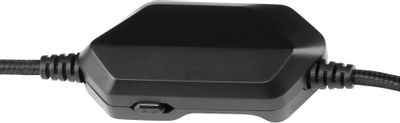 Гарнитура игровая Oklick HS-L610G SAMURAI,  для компьютера, мониторные,  проводные, черный  / красный [1460161]