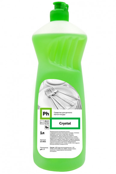 Ph Crystal Средство для мытья посуды, 1 литр