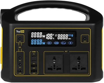 Внешний аккумулятор (Power Bank) TOPON TOP-X220,  160800мAч,  черный/желтый [102893]