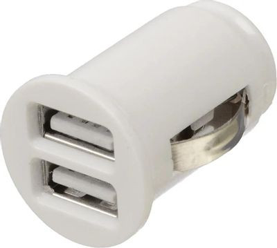 Автомобильное зарядное устройство Digma DCN-12U2W,  1A,  белый