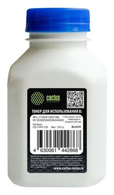 Тонер Cactus CS-THP4-120,  для CB435A/CB436A/CE278A/CE285A/CF283A/CF244A/CF283X, принтеров HP LJ P1005/P1006/P1100/P1102/P1505/P1566/P1606/M1132/M1212/M1214/M1217/M1522/M1536, LJ Pro M15/M28/M125/M127/M201/M225,  черный, 120грамм,