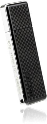 Флешка USB Transcend Jetflash 780 16ГБ, USB3.1, черный и серебристый [ts16gjf780]