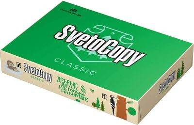 Бумага SVETOCOPY Classic C, A4, офисная, 500л, 80г/м2, белый, покрытие матовое /матовое