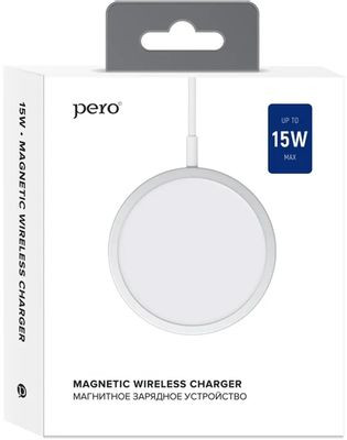Беспроводное зарядное устройство PERO ТС07,  USB-C,  2.5Вт,  2.77A,  белый [тс07wh]
