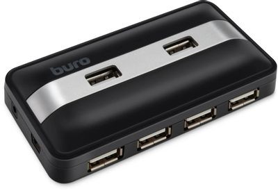 Хаб (разветвитель) Buro BU-HUB7-U2.0, черный