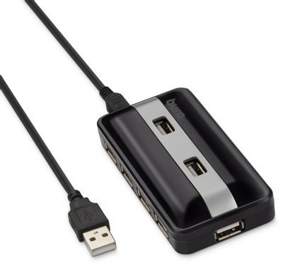 Хаб (разветвитель) Buro BU-HUB7-U2.0, черный