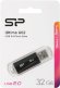 Флешка USB Silicon Power Ultima U02 32ГБ, USB2.0, черный [sp032gbuf2u02v1k]