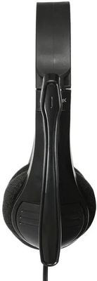 Гарнитура Oklick HS-M150,  для компьютера, накладные,  проводные, черный  [428963]