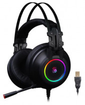 Гарнитура игровая A4TECH Bloody G528C,  для компьютера, мониторные,  проводные, черный