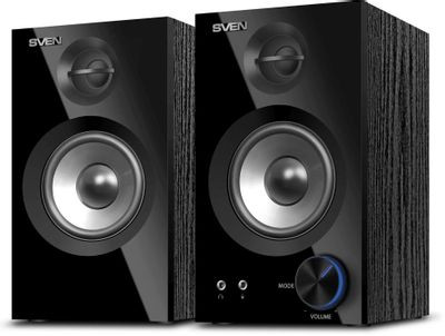 Колонки Bluetooth Sven SPS-621,  2.0,  черный [sv-018764]