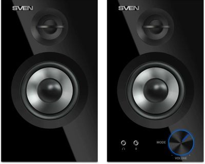 Колонки Bluetooth Sven SPS-621,  2.0,  черный [sv-018764]