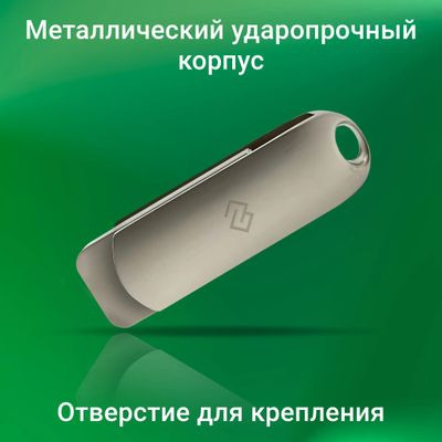 Флешка USB Digma DRIVE3 256ГБ, USB3.0, серебристый [dgfum256a30sr]
