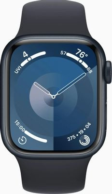 Смарт-часы Apple Watch Series 9 A2978,  41мм,  темная ночь/темная ночь [mr8w3ll/a]