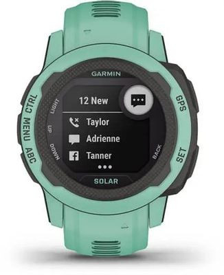 Смарт-часы Garmin Instinct 2S Solar Tactical,  20мм,  1.3",  мятный/черный/мятный [010-02564-02]