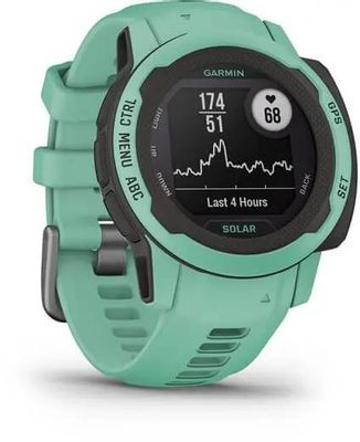 Смарт-часы Garmin Instinct 2S Solar Tactical,  20мм,  1.3",  мятный/черный/мятный [010-02564-02]