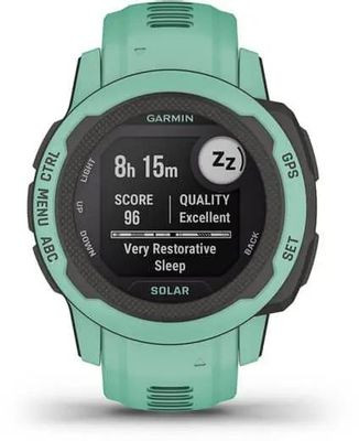 Смарт-часы Garmin Instinct 2S Solar Tactical,  20мм,  1.3",  мятный/черный/мятный [010-02564-02]