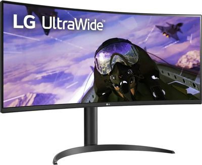 34" Монитор LG UltraWide 34WP65C-B,  3440x1440,  VA,  160Гц,  2хHDMI,  1хDP,  изогнутый, черный [34wp65c-b.aruz]