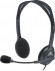 Гарнитура Logitech H111,  для контактных центров, накладные,  проводные, серый  [981-000593]