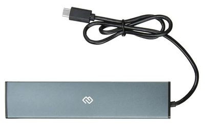 Хаб (разветвитель) Digma HUB-7U3.0-UC-G, серый