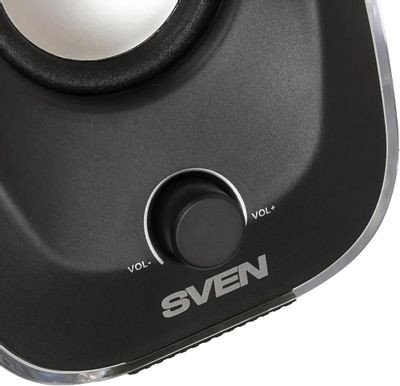 Колонки Sven 330,  2.0,  черный [sv-014001]