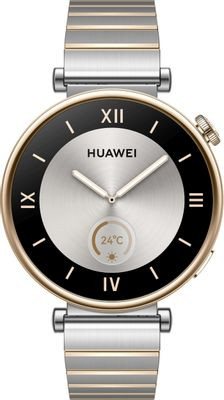 Смарт-часы Huawei Watch GT 4 Aurora-B19T,  41.3мм,  1.32",  серебристый/серебристый [55020bhv]